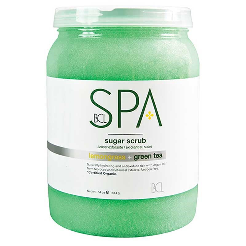 White Smoke BCL Spa  Lemongrass Green Tea Sugar Scrub  64oz