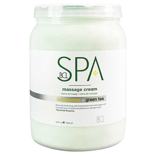 White Smoke BCL Spa  Lemongrass Green Tea Massage Cream  64oz