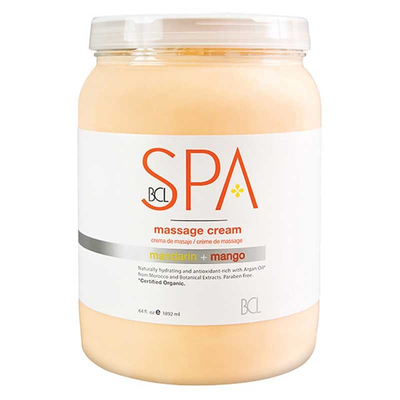 White Smoke BCL Spa  Mandarin Mango Massage Cream  64oz