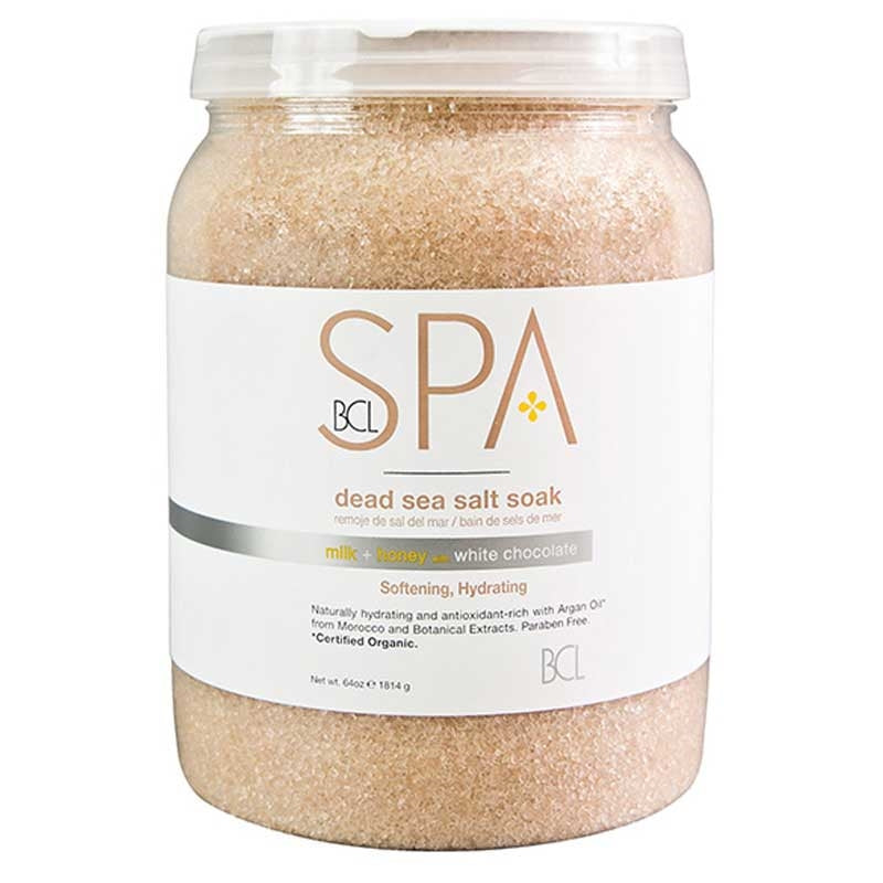 White Smoke BCL Spa  Milk Honey White Chocolate Salt Soak  64oz