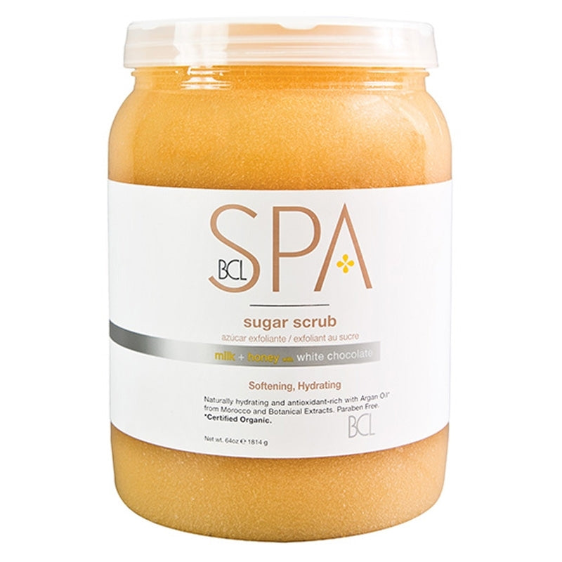 White Smoke BCL Spa  Milk Honey White Chocolate Sugar Scrub  64oz