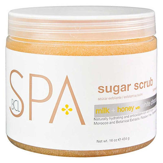 White Smoke BCL Spa  Milk Honey White Chocolate Sugar Scrub  16oz