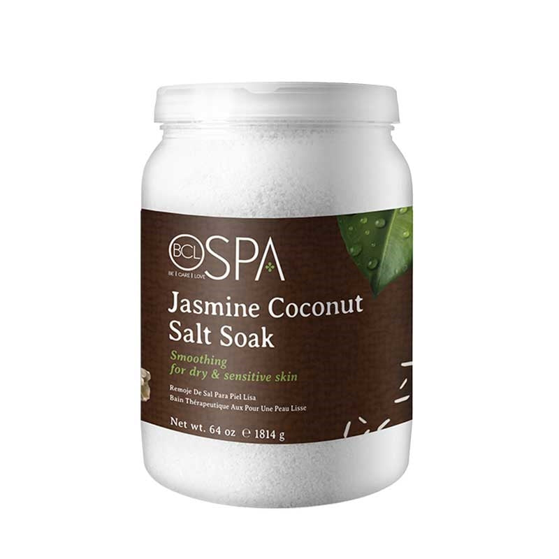 White Smoke BCL Spa  Jasmine Coconut Salt Soak  64oz