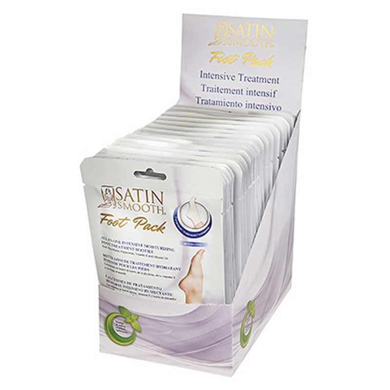 White Smoke Satin Smooth  Foot Pack Intensive Treatment  24/pack