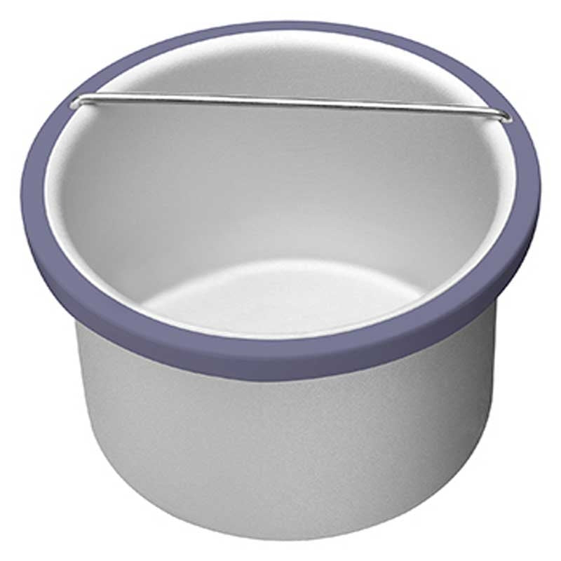 Gray Satin Smooth  Removable Metal Wax Pot