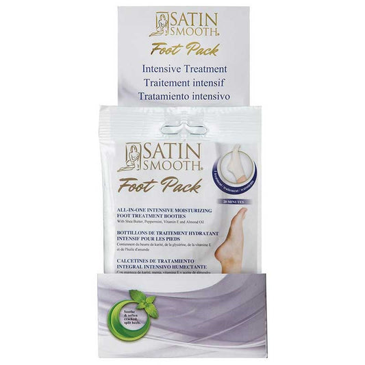 Light Gray Satin Smooth  Foot Pack Intensive Treatment  Individual