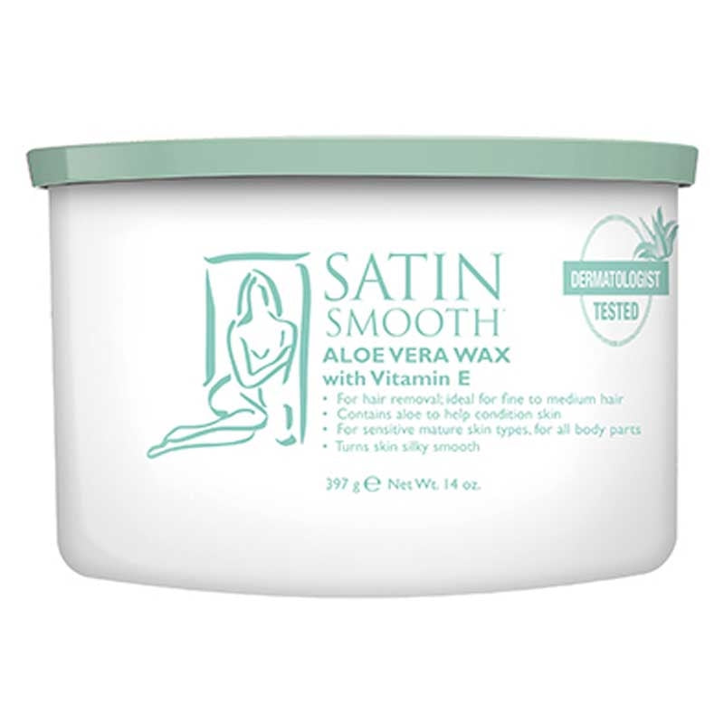 White Smoke Satin Smooth  Aloe Vera Cream Wax  14oz