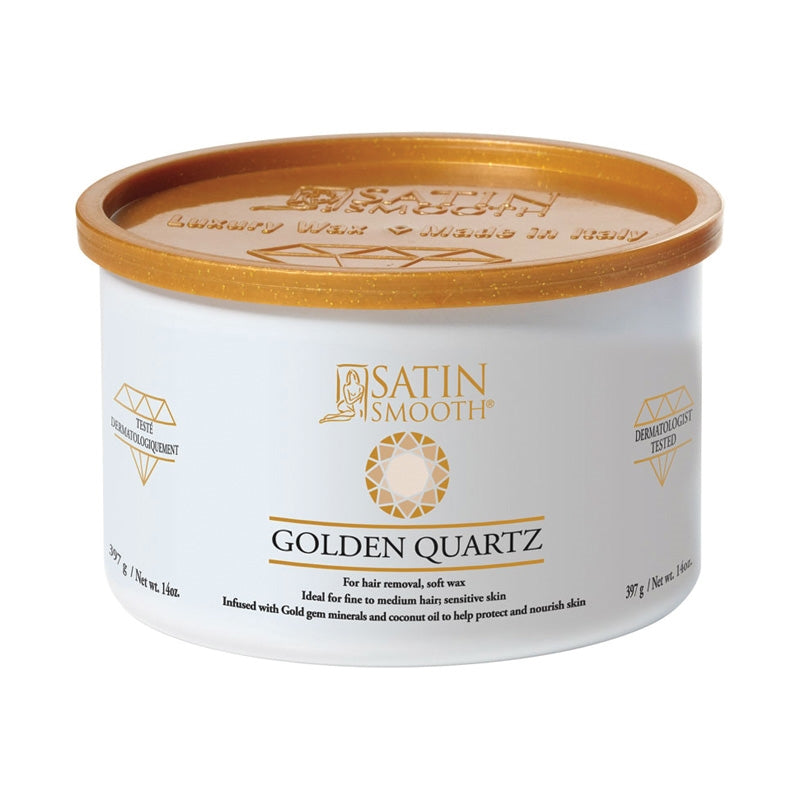 Gray Satin Smooth  Golden Quartz Wax