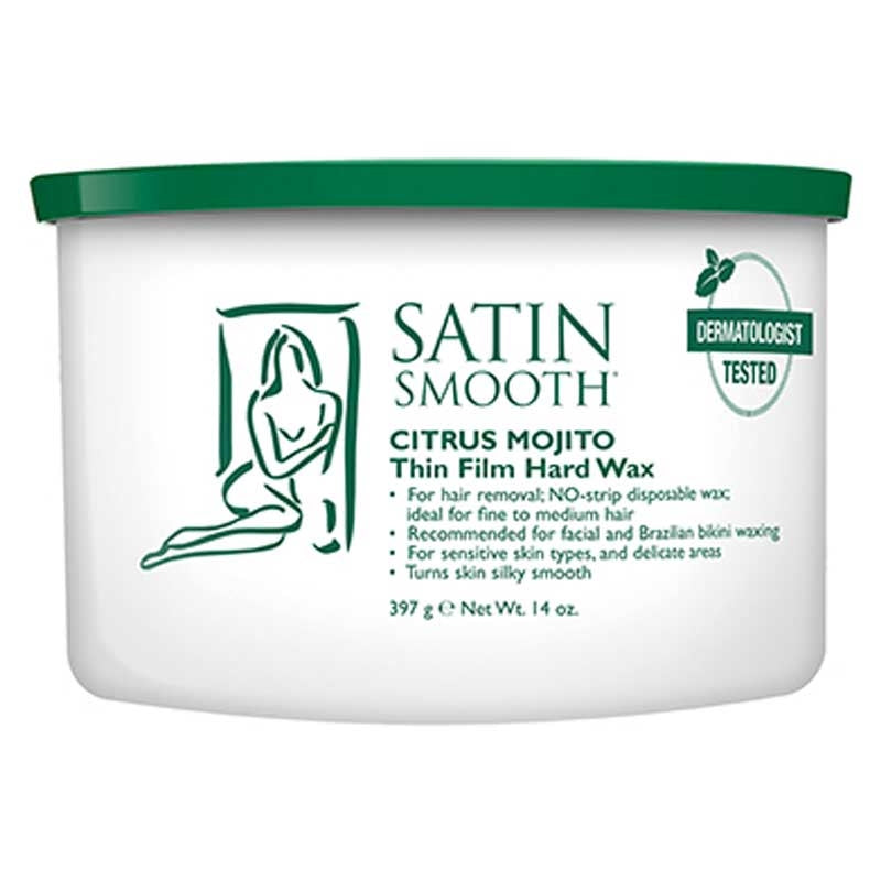 White Smoke Satin Smooth  Citrus Mojito Hard Wax  14oz