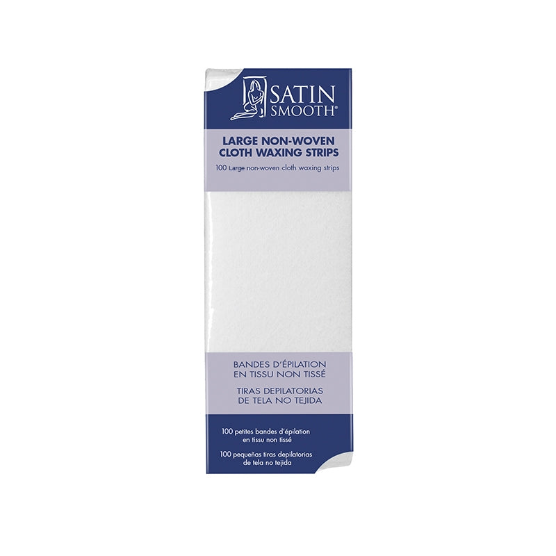 Lavender Satin Smooth  NonWoven Cloth Waxing Strips  Large  100/pcs