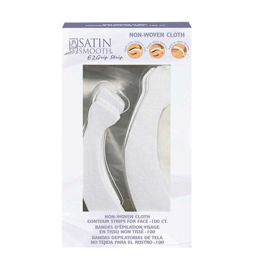 White Smoke Satin Smooth  EZGrip Face Epilating Strips  100/box