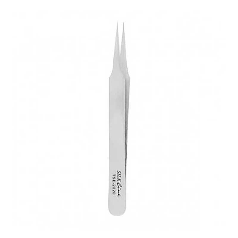 Light Gray Silkline  Extremely Sharp Tip Tweezer