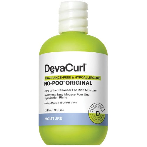White Smoke DevaCurl Fragrance-Free No-Poo Original Cleanser 12oz