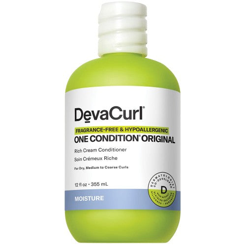 White Smoke DevaCurl Fragrance-Free One Condition Original Conditioner 12oz