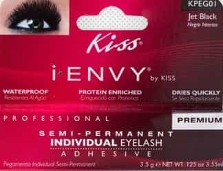 Firebrick I.Envy Individual Eyelash Adhesive 0.21oz - Jet Black KPEG01
