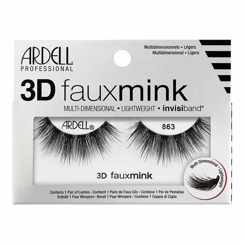 Light Gray Ardell 3D Fauxmink Lashes 1 Pair - 863 Black 32516