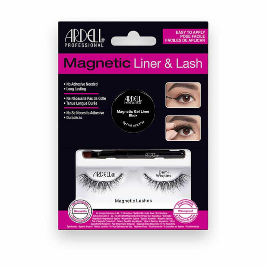 Black Ardell Magnetic Liner & Lash Kit - Demi Wispies 36851