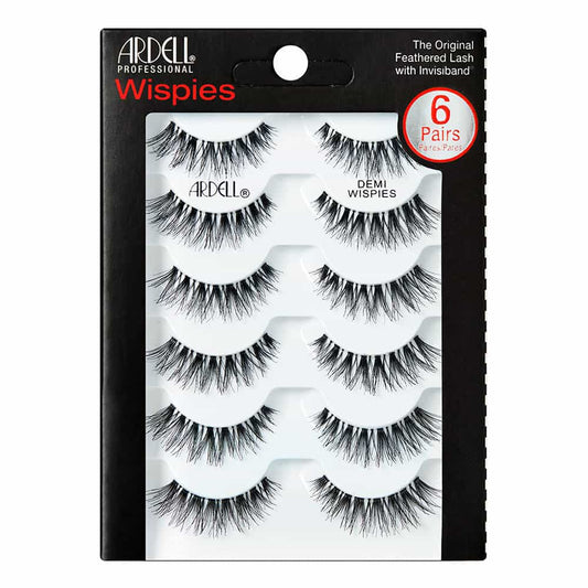 White Smoke Ardell Wispies Lashes 6 Pairs - Demi Wispies Black 65708