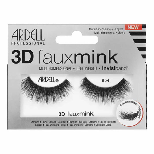 Gray Ardell 3D Fauxmink Lashes 1 Pair - 854 Black 67450