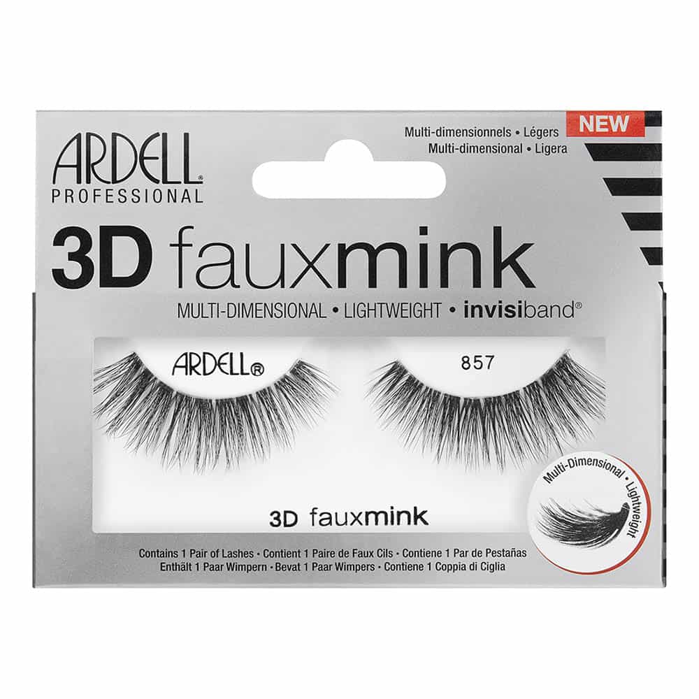 Gray Ardell 3D Fauxmink Lashes 1 Pair - 857 Black 67453
