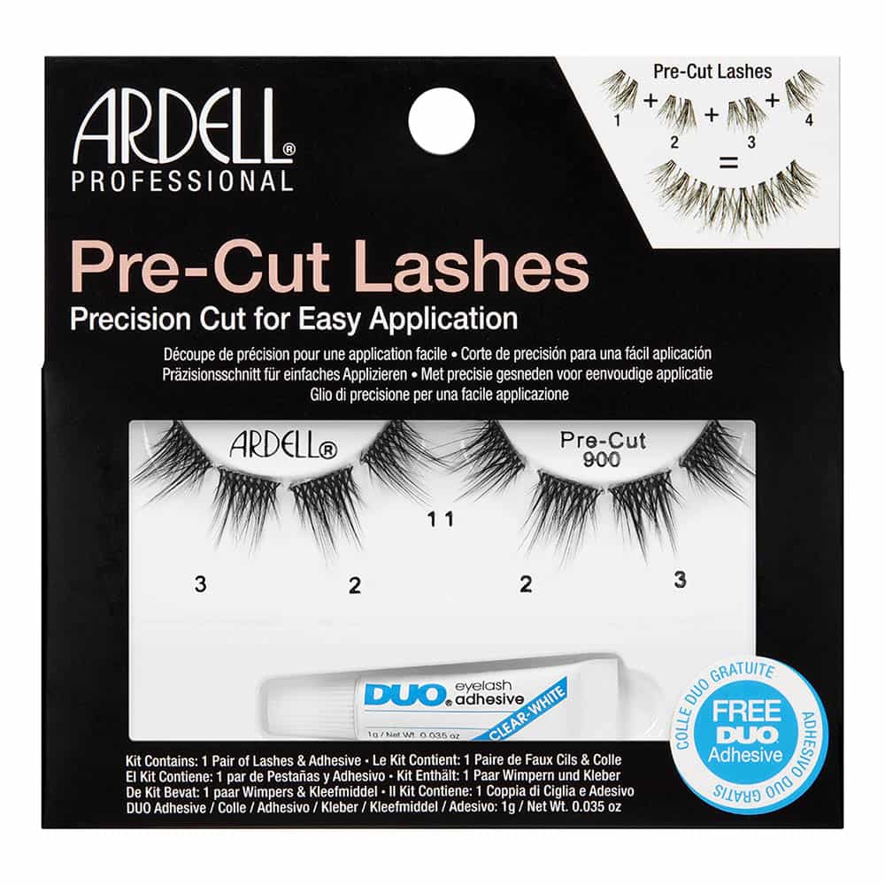 Black Ardell Pre-Cut Lashes 1 Pair - Pre-Cut 900 Black 67464
