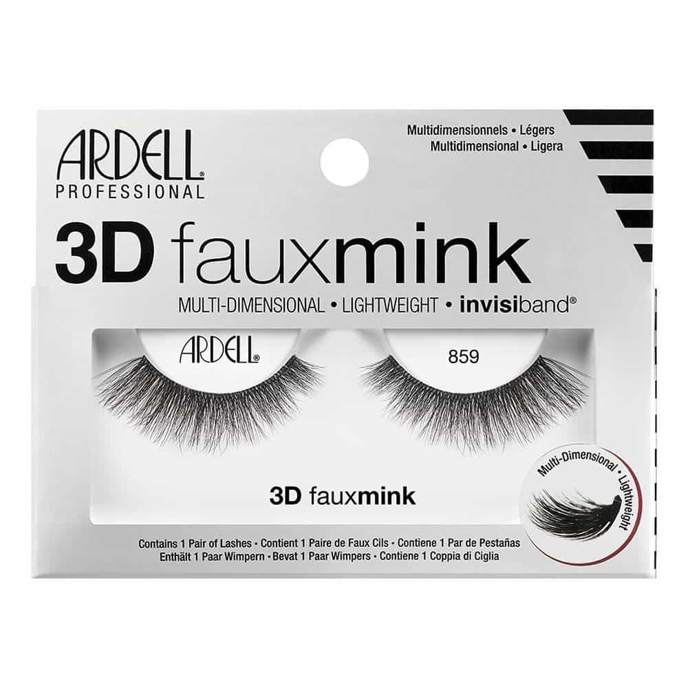 Light Gray Ardell 3D Fauxmink Lashes 1 Pair - 859 Black 70482