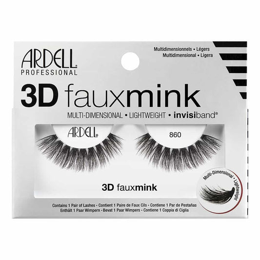 Light Gray Ardell 3D Fauxmink Lashes 1 Pair - 860 Black 70483