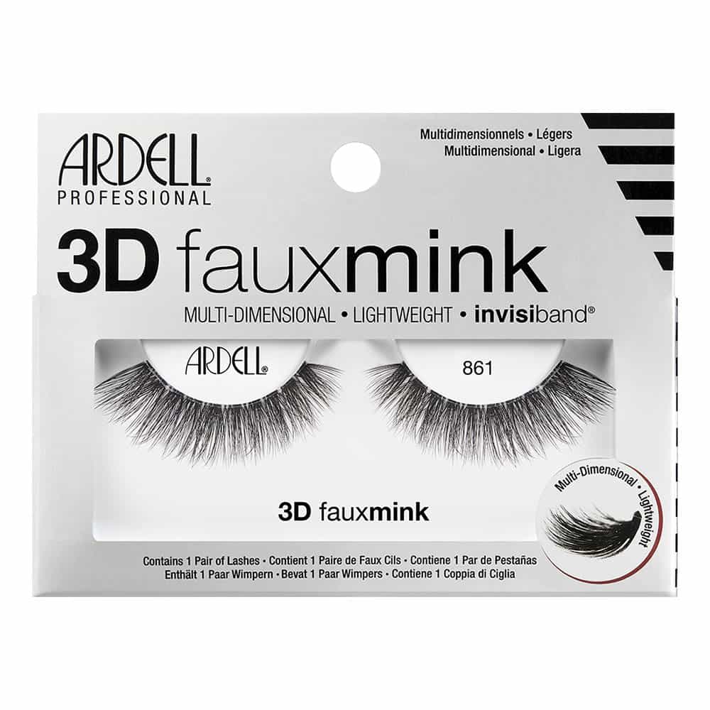Light Gray Ardell 3D Fauxmink Lashes 1 Pair - 861 Black 70484