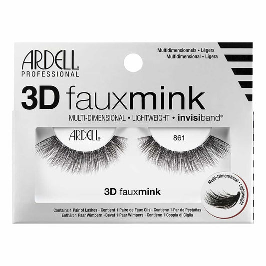Light Gray Ardell 3D Fauxmink Lashes 1 Pair - 861 Black 70484