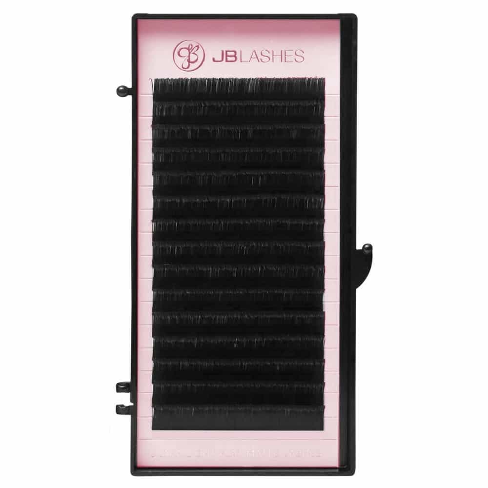 Black JB L+Curl Ultra Light Flat Matte Lashes 0.20 x14mm JBFML2014