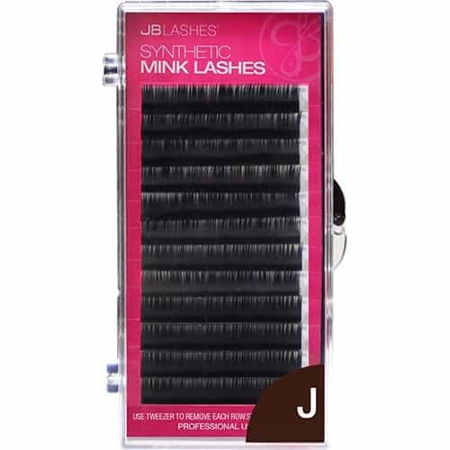 Dark Slate Gray JB J-Curl, Mink Lashes, Black, 0.07 x 10mm JBMJ0710
