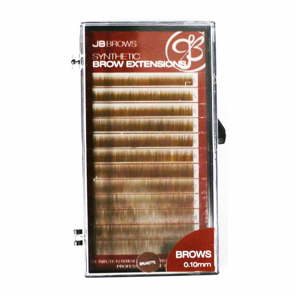 White Smoke JB Synthetic Brow Extensions 0.10mm x (5,6,7,8 mm) -Brunette