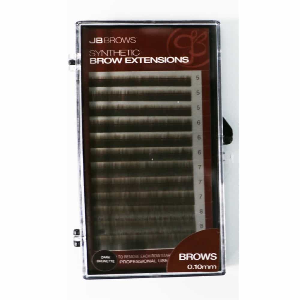 Dark Slate Gray JB Synthetic Brow Extensions 0.10mm x(5,6,7,8 mm)-D.Brunette