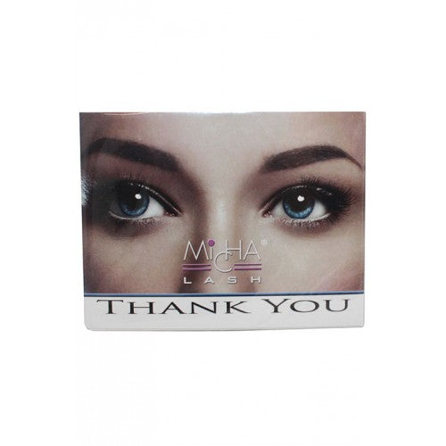 Dark Gray Micha Thank You Cards 50pk