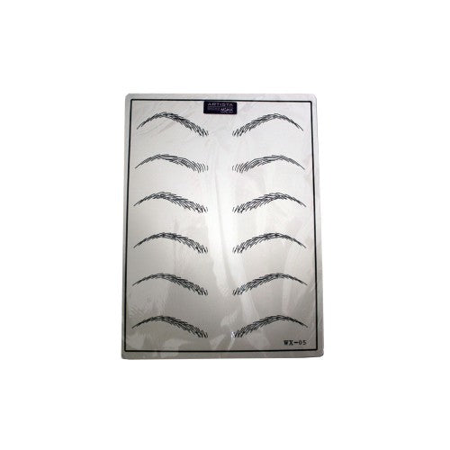 Lavender Micha Artista Brows Practice Skin Eyebrow Strokes