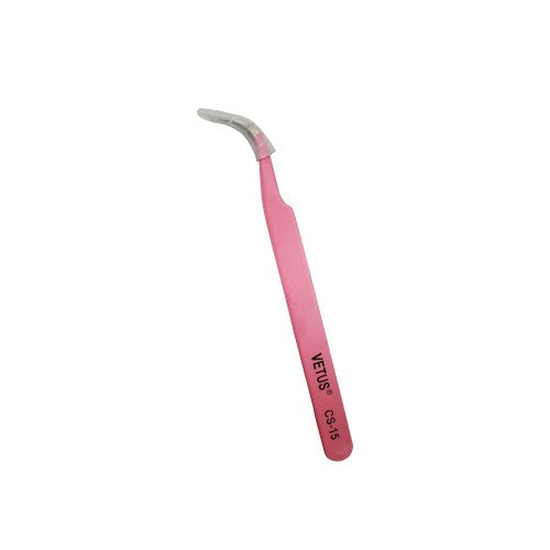 White Smoke Micha Vetus Pink Tweezer Curved - CS15