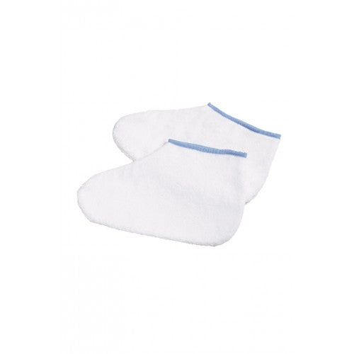 White Smoke Satin Smooth Spa Booties White