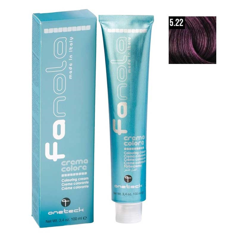 White Smoke Fanola  5.22 Intense Violet Light Chestnut  100ml