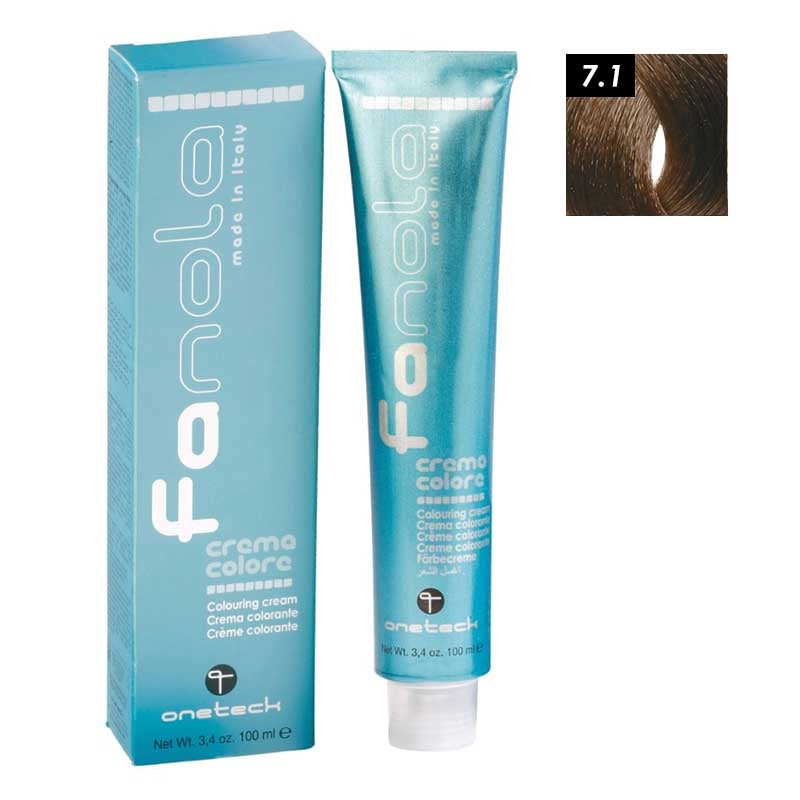 White Smoke Fanola  7.1 Medium Blonde Ash  100ml
