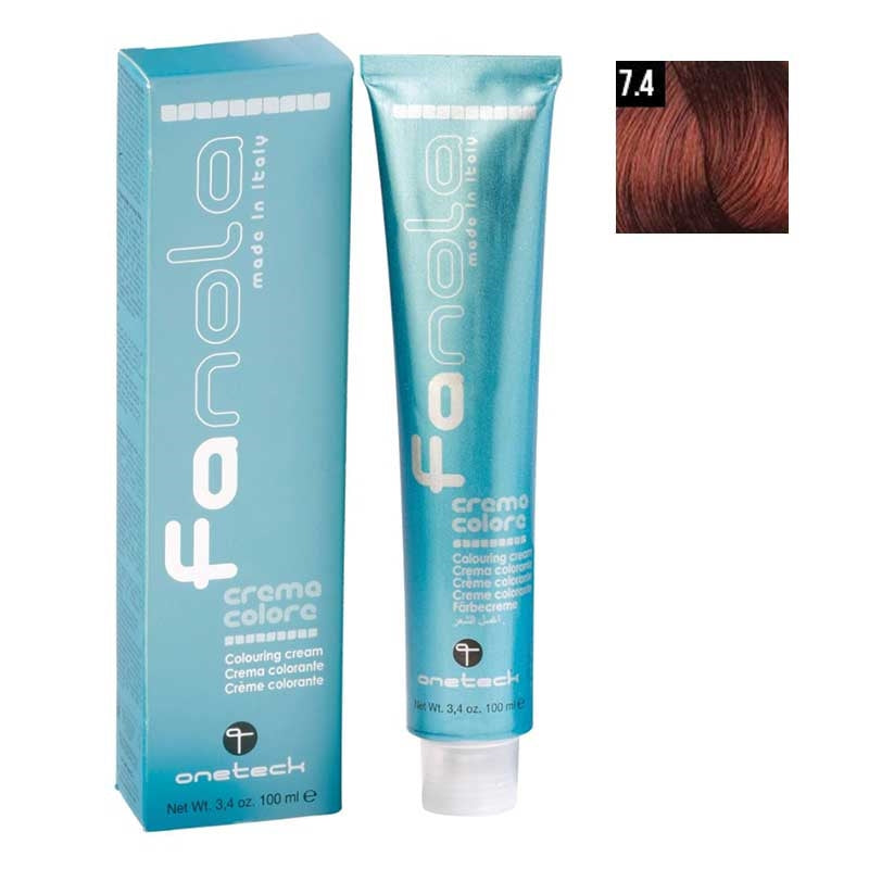 White Smoke Fanola  7.4 Copper Medium Blonde  100ml