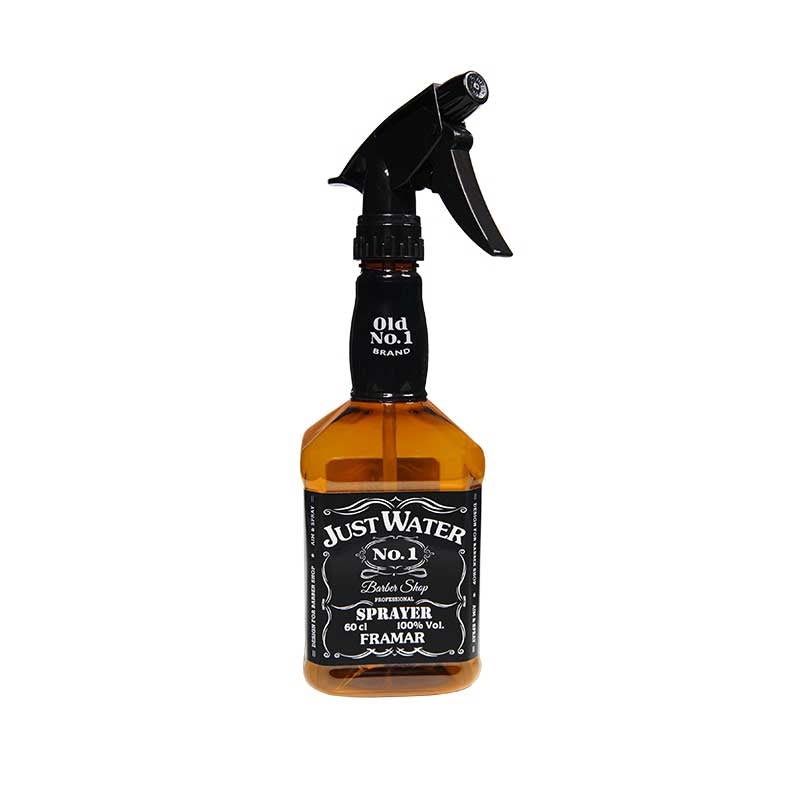 White Smoke Framar  Jacked Up Spray Bottle Black