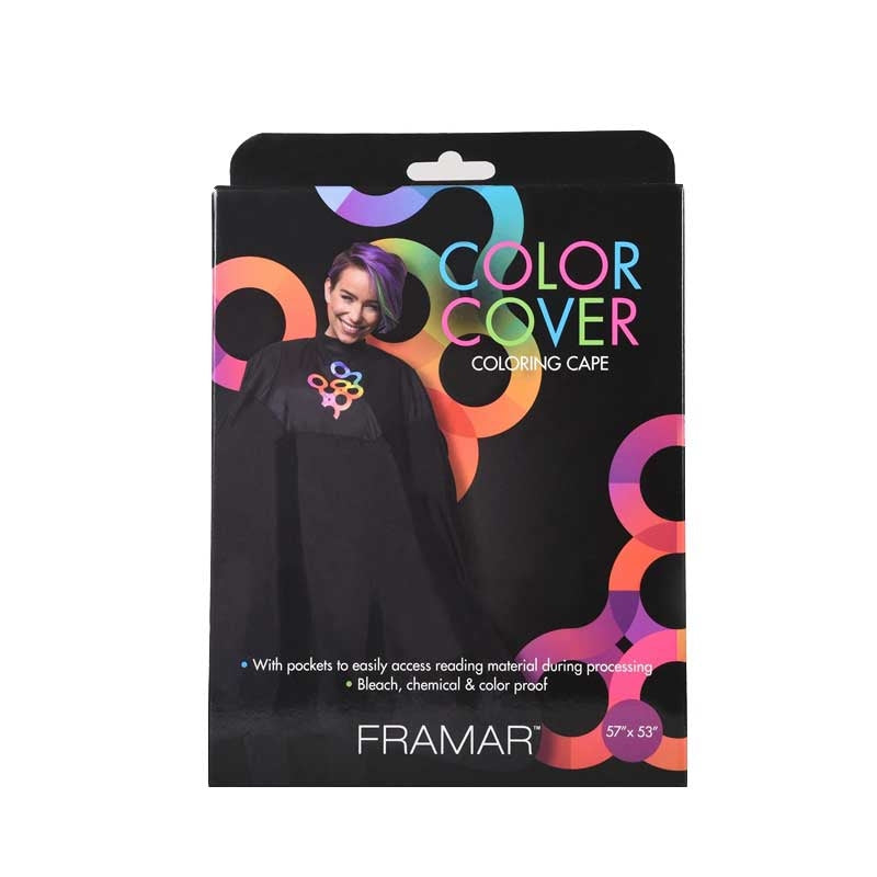 Dark Slate Gray Framar  Color Cover Cape w/Snaps  Rubber Neck