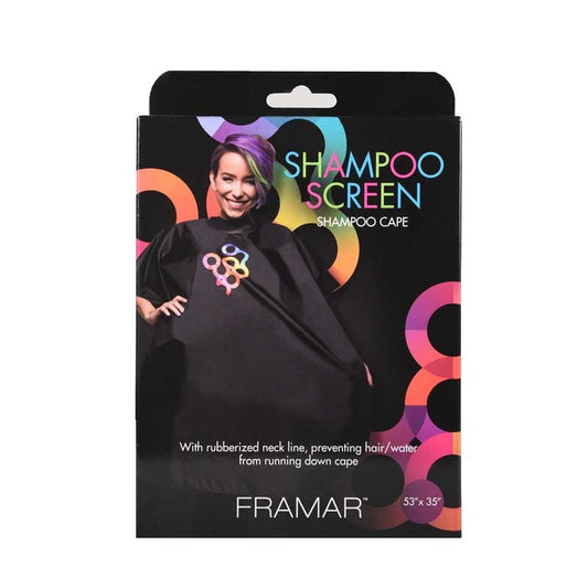 Dark Slate Gray Framar  (91036) Shampoo Screen w/Snaps  Rubber Neck