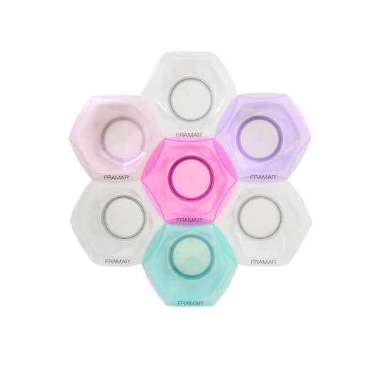 White Smoke Framar  (91023) Connect & Color Bowls  Rainbow