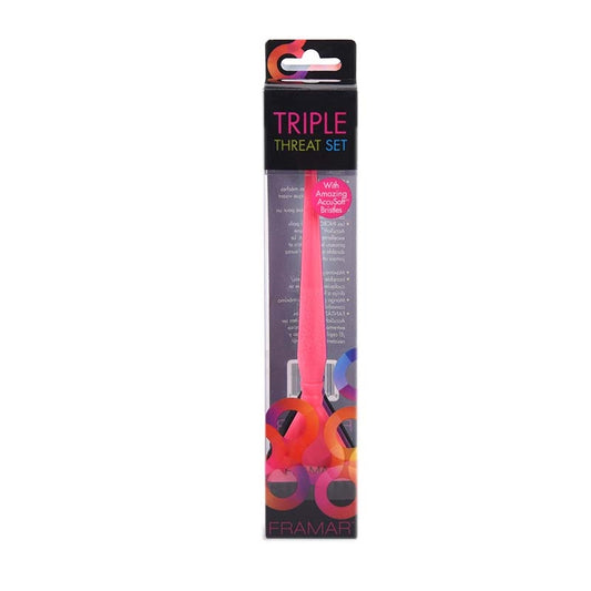 Dim Gray Framar  (91012) Triple Threat Tint Brush Set  3pk