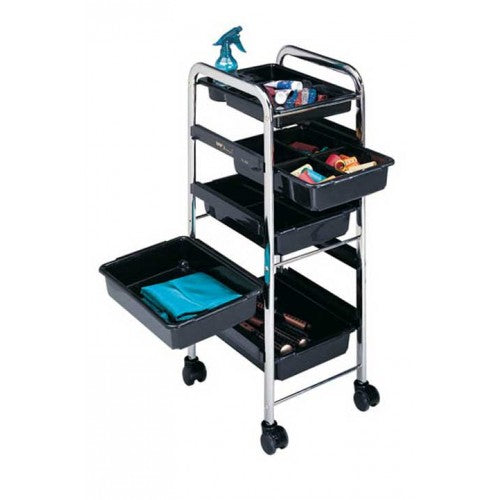 White Smoke Dannyco Chrome Frame Trolley