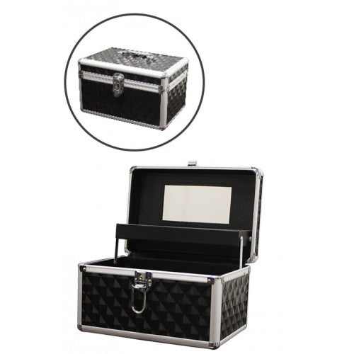 White Smoke Marianna Aluminum Cosmetic Case
