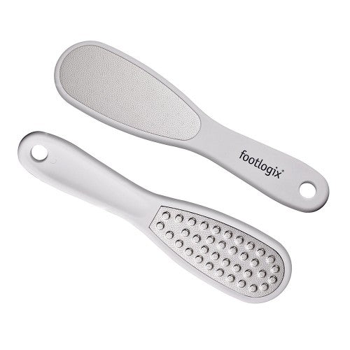 White Smoke Footlogix Double Sided Rubberized Handle Foot File