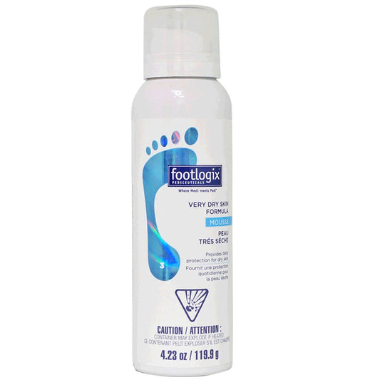 Light Gray Footlogix Very Dry Skin Formula
