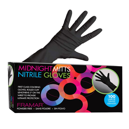 White Smoke Framar Midnight Mitts Nitrile Gloves 100pk